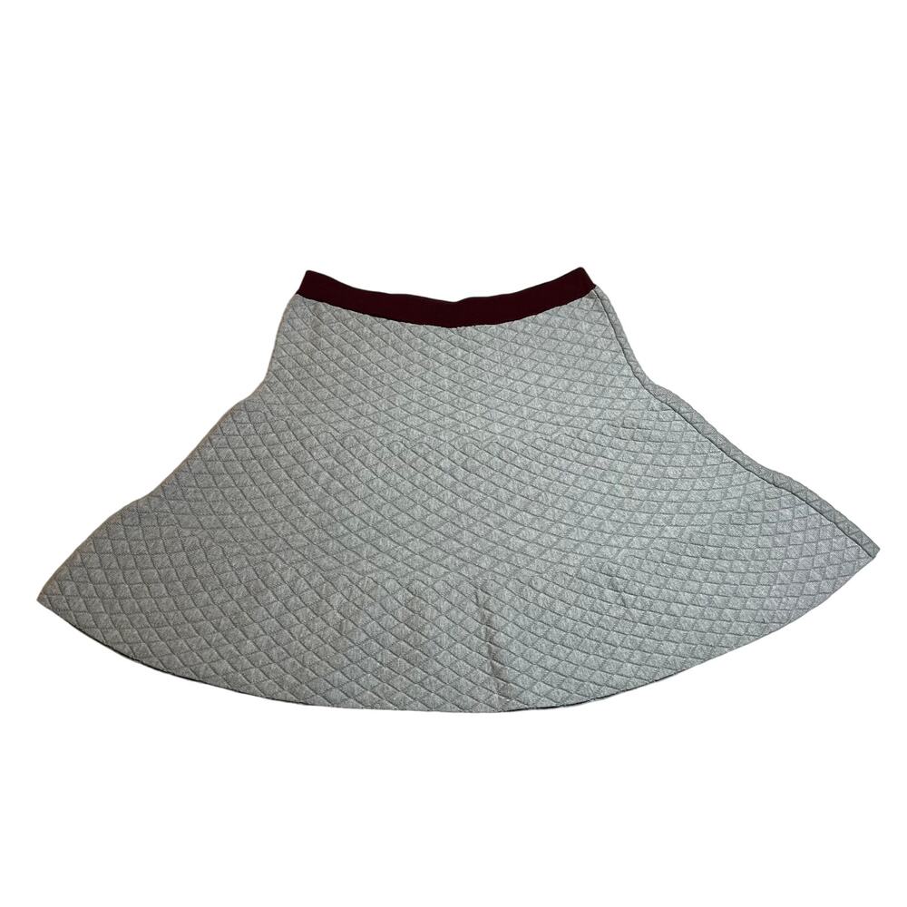 Romeo & Juliet Couture Quilted Knit Flare Mini Skirt Size S Preppy Academia Twee